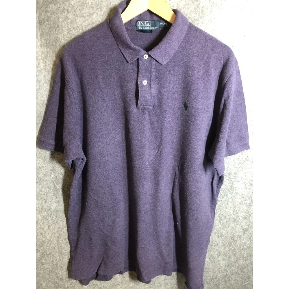 Ralph Lauren Shirt Men XL Purple Polo Soft Cotton Performance Sport Golf